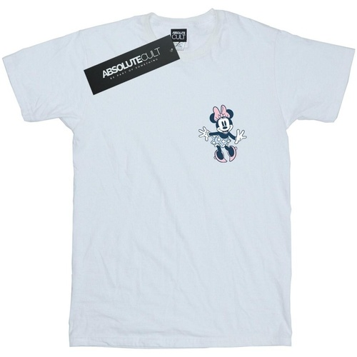 textil Niño Camisetas manga corta Disney Minnie Mouse Dancing Chest Blanco