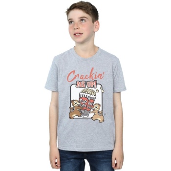textil Niño Camisetas manga corta Disney Chip N Dale Crackin Me Up Gris