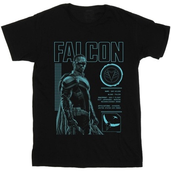 textil Hombre Camisetas manga larga Marvel The Falcon And The Winter Soldier Falcon Bio Negro