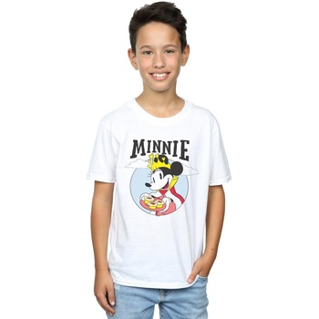 textil Niño Camisetas manga corta Disney Minnie Mouse Queen Blanco