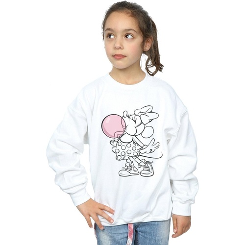 textil Niña Sudaderas Disney Minnie Mouse Gum Bubble Blanco