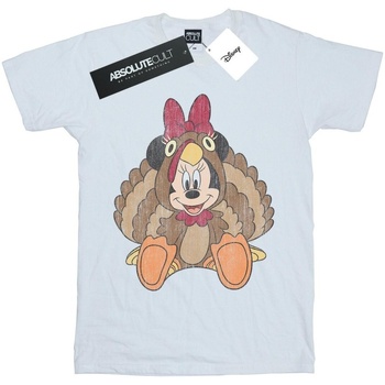 textil Niño Camisetas manga corta Disney Minnie Mouse Thanksgiving Turkey Costume Blanco