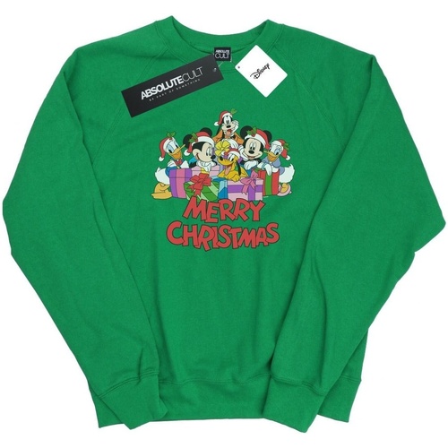 textil Mujer Sudaderas Disney Mickey Mouse And Friends Christmas Verde