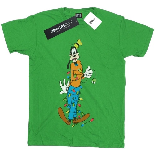 textil Niño Tops y Camisetas Disney Goofy Christmas Lights Verde