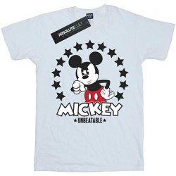textil Niña Camisetas manga larga Disney Mickey Mouse Unbeatable Blanco