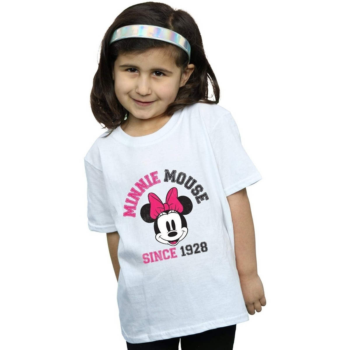 textil Niña Camisetas manga larga Disney Mickey Mouse Since 1928 Blanco