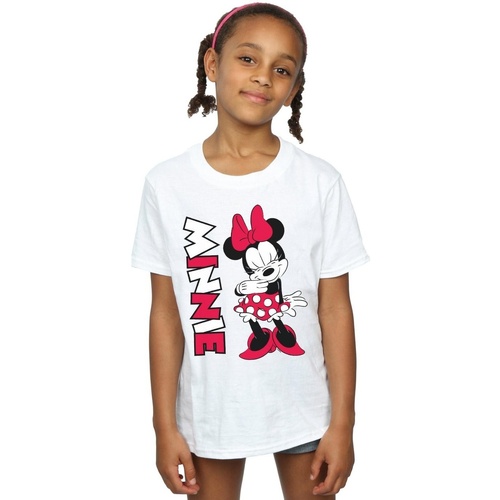 textil Niña Camisetas manga larga Disney Minnie Mouse Giggling Blanco