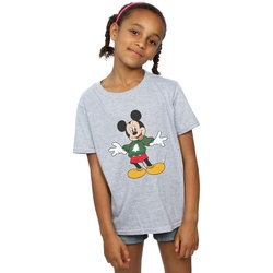 textil Niña Camisetas manga larga Disney Mickey Mouse Christmas Jumper Stroke Gris