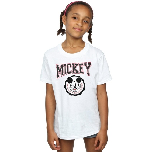 textil Niña Camisetas manga larga Disney Mickey Mouse New York Seal Blanco