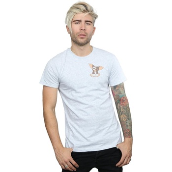 textil Hombre Camisetas manga larga Gremlins Gizmo Chest Gris