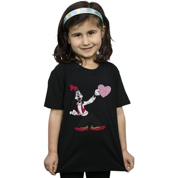 textil Niña Camisetas manga larga Disney Goofy Love Heart Negro