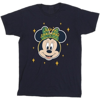 textil Niño Camisetas manga corta Disney Minnie Mouse Happy Christmas Azul