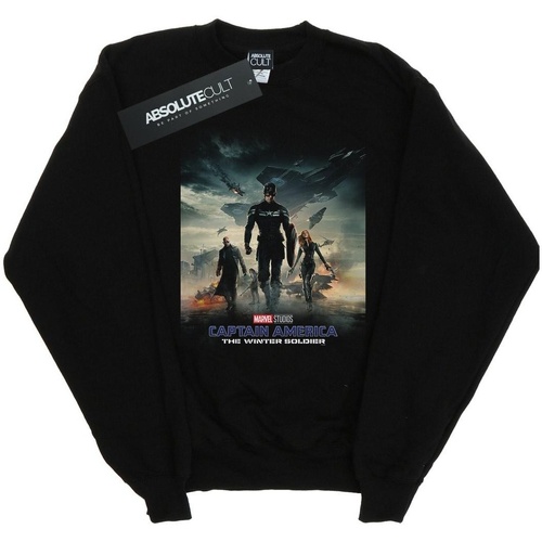 textil Niña Sudaderas Marvel Studios Captain America The Winter Soldier Poster Negro