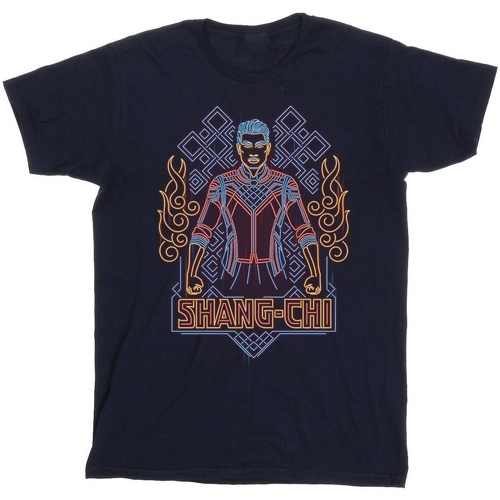 textil Niño Camisetas manga corta Marvel Shang-Chi And The Legend Of The Ten Rings Neon Azul