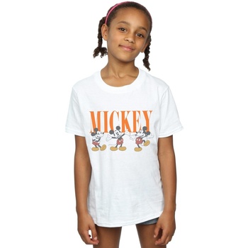 textil Niña Camisetas manga larga Disney Mickey Mouse Poses Blanco