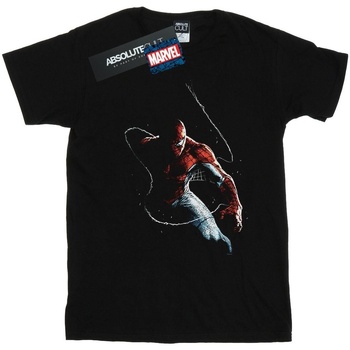 textil Niño Tops y Camisetas Marvel Spider-Man Painting Negro