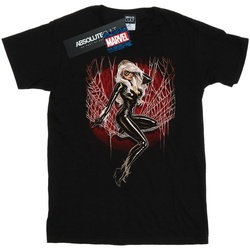 textil Niño Tops y Camisetas Marvel Black Cat Spider Web Negro