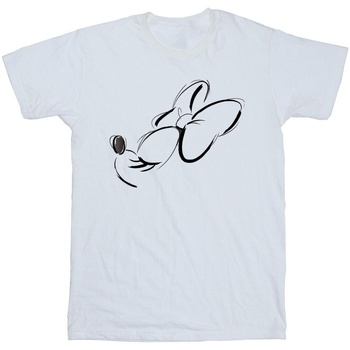 textil Niña Camisetas manga larga Disney Minnie Mouse Nose Up Blanco