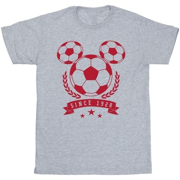 textil Niña Camisetas manga larga Disney Mickey Football Head Gris