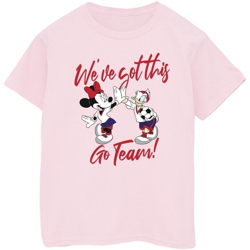 textil Niña Camisetas manga larga Disney Minnie Daisy We've Got This Rojo