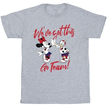 textil Niña Camisetas manga larga Disney Minnie Daisy We've Got This Gris