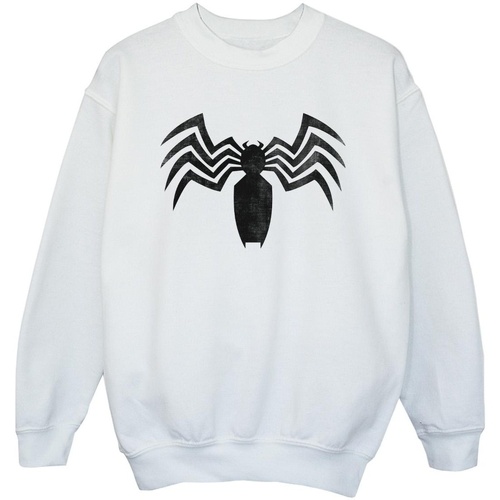 textil Niña Sudaderas Marvel Venom Spider Logo Emblem Blanco