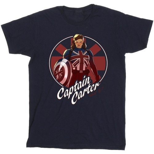 textil Niño Camisetas manga corta Marvel What If Captain Carter Azul