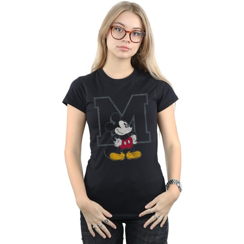 textil Mujer Camisetas manga larga Disney Mickey Mouse Classic M Negro