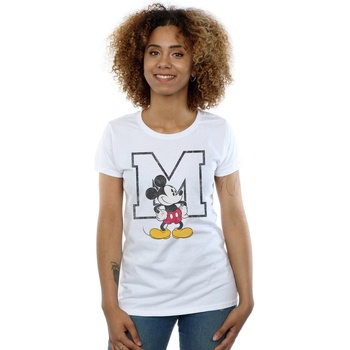textil Mujer Camisetas manga larga Disney Mickey Mouse Classic M Blanco