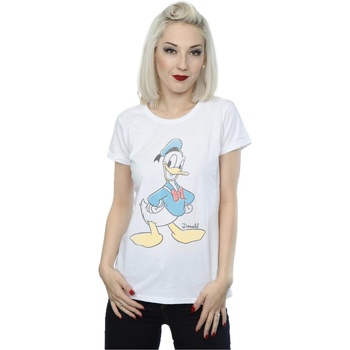textil Mujer Camisetas manga larga Disney Donald Duck Classic Blanco