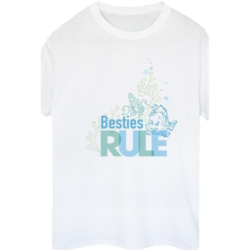textil Mujer Camisetas manga larga Disney The Little Mermaid Besties Blanco