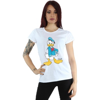 textil Mujer Camisetas manga larga Disney Donald Duck Angry Blanco