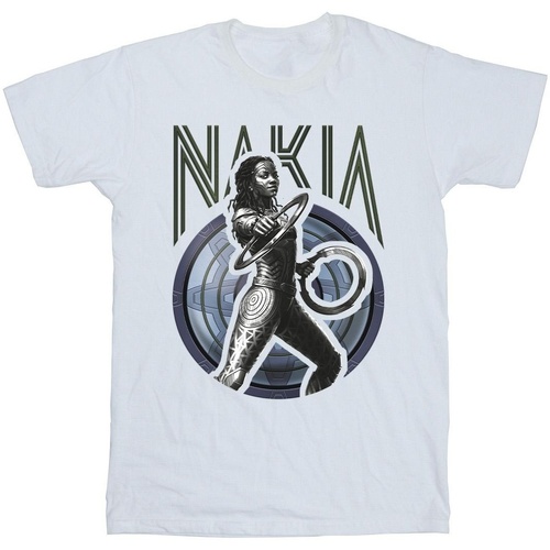 textil Niño Camisetas manga corta Marvel Wakanda Forever Nakia Shield Blanco
