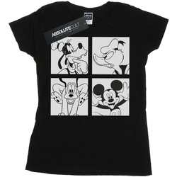 textil Mujer Camisetas manga larga Disney Mickey, Donald, Goofy And Pluto Boxed Negro