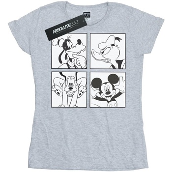 textil Mujer Camisetas manga larga Disney Mickey, Donald, Goofy And Pluto Boxed Gris