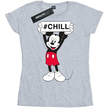 textil Mujer Camisetas manga larga Disney Mickey Mouse Chill Gris
