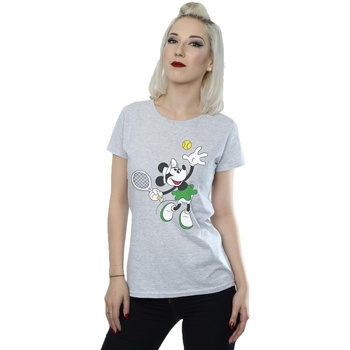 textil Mujer Camisetas manga larga Disney Mickey Mouse Tennis Gris