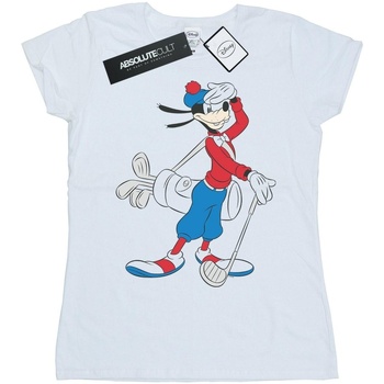 textil Mujer Camisetas manga larga Disney Goofy Golf Blanco