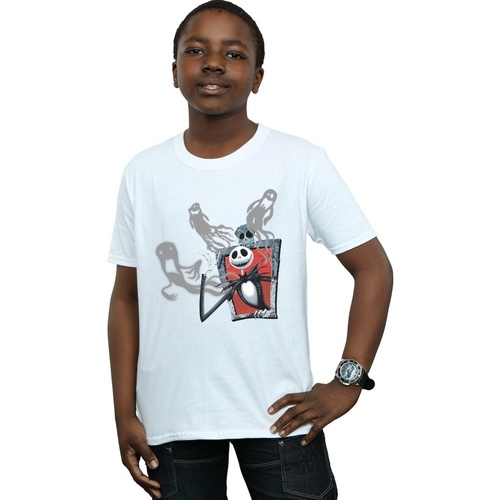 textil Niño Camisetas manga corta Disney Nightmare Before Christmas Ghosts Of Jack Blanco