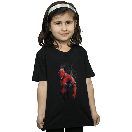 textil Niña Camisetas manga larga Marvel Spider-Man Web Wrap Negro