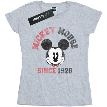 textil Mujer Camisetas manga larga Disney Minnie Mouse Since 1928 Gris