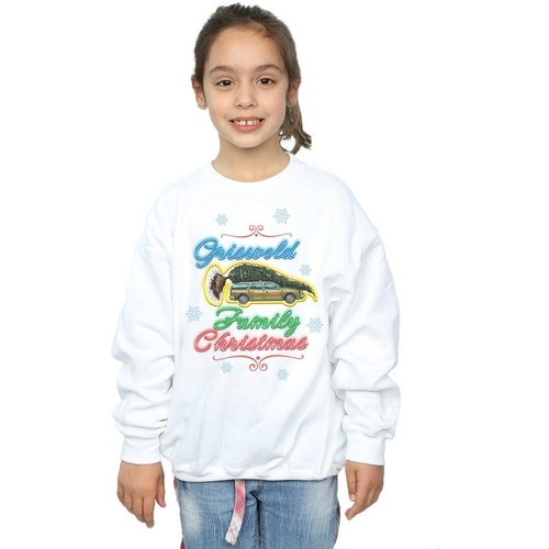 textil Niña Sudaderas National Lampoon´s Christmas Va Griswold Family Christmas Blanco