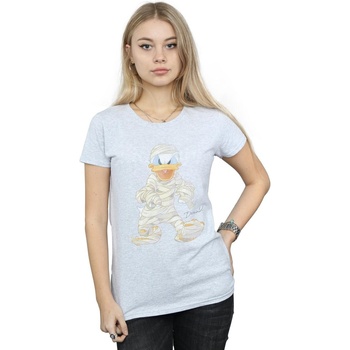 textil Mujer Camisetas manga larga Disney Mummy Donald Duck Gris