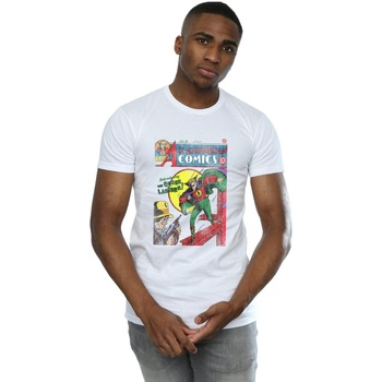 textil Hombre Camisetas manga larga Dc Comics Justice League All American Comics Issue 16 Cover Blanco