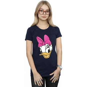textil Mujer Camisetas manga larga Disney Daisy Duck Head Painted Azul
