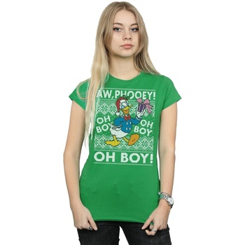 textil Mujer Camisetas manga larga Disney BI31698 Verde