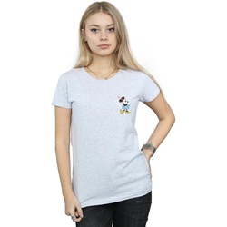 textil Mujer Camisetas manga larga Disney Minnie Mouse Kick Chest Gris