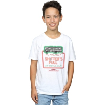 textil Niño Camisetas manga corta National Lampoon´s Christmas Va Greyscale No Vacancy Blanco
