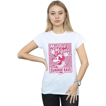 textil Mujer Camisetas manga larga Disney Minnie Mouse Summer Party Blanco