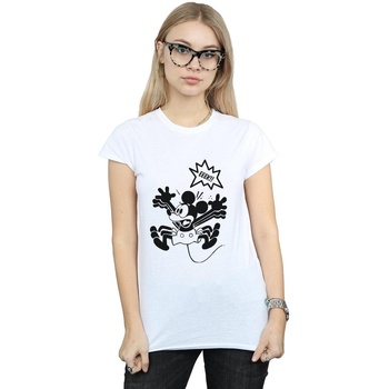 textil Mujer Camisetas manga larga Disney Mickey Mouse EEEEEK! Blanco